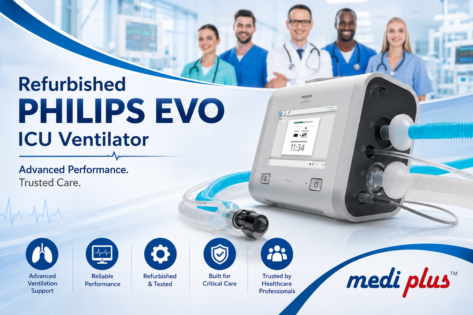 Refurbished PHILIPS Ventilator